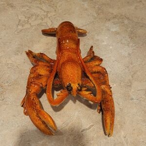 Lifesize Realistic Polyresin Red Lobster Tabletop 8" kitchen decor